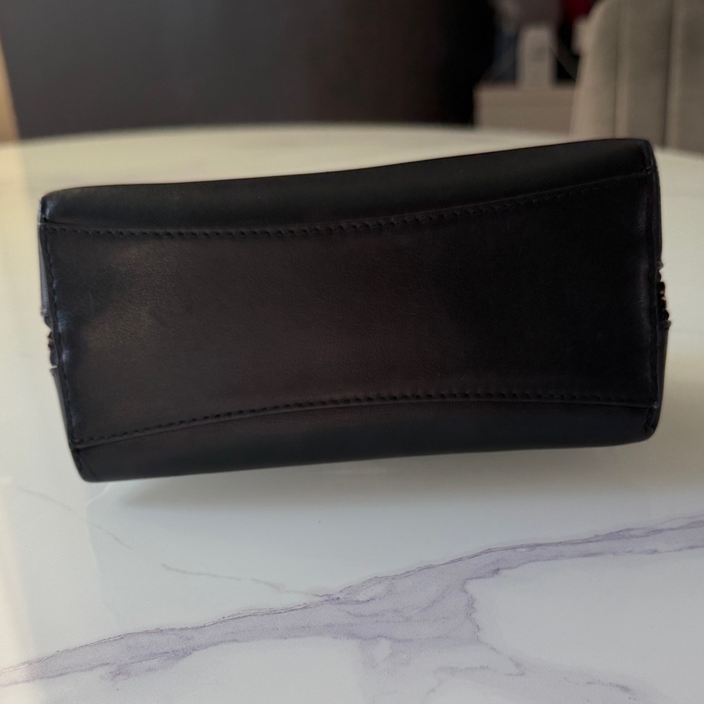 Coach Black Leather Make-Up Snoopy Pouch - Picture 3 of 4
